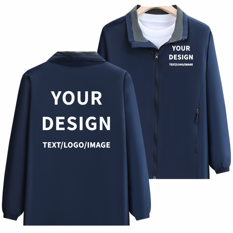 Mode effen kleur jas op maat o - Embroidery Design Logo recensie en prijs