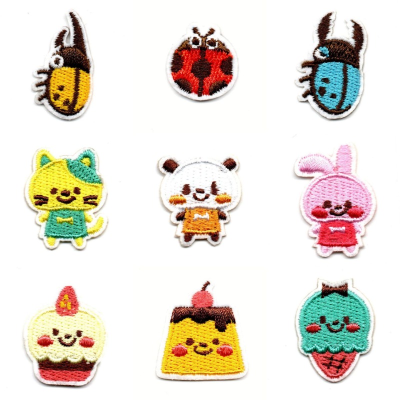 50 stks/partij Stick-on Anime  - Embroidery Lady Bug recensie en prijs